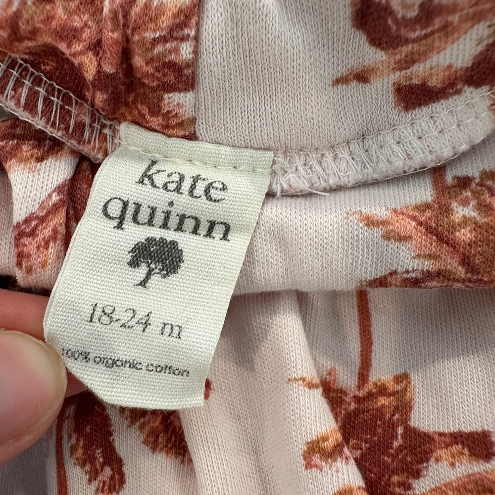 Kate Quinn Pink Skirted Bummies with Tropical Palm Print - Picture 4 of 4